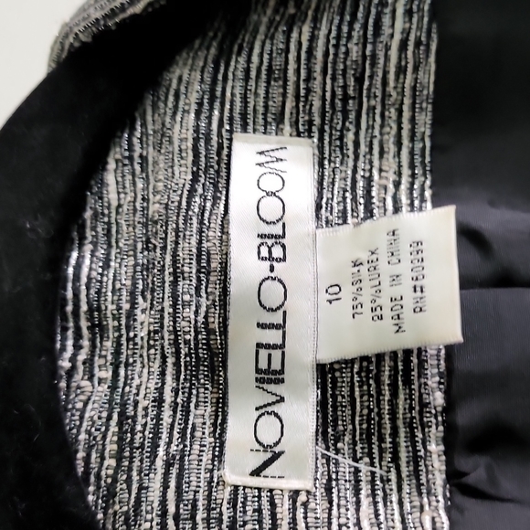 🎉Host Pick🎉🎉Noviello- Bloom 75% Silk jacket sz 10, - Picture 4 of 12